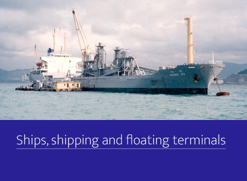 Ships, shipping and floating terminals